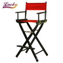 Professional Custom Tall Aluminum Directors Cosmetic Makeup Salon Studio Chair